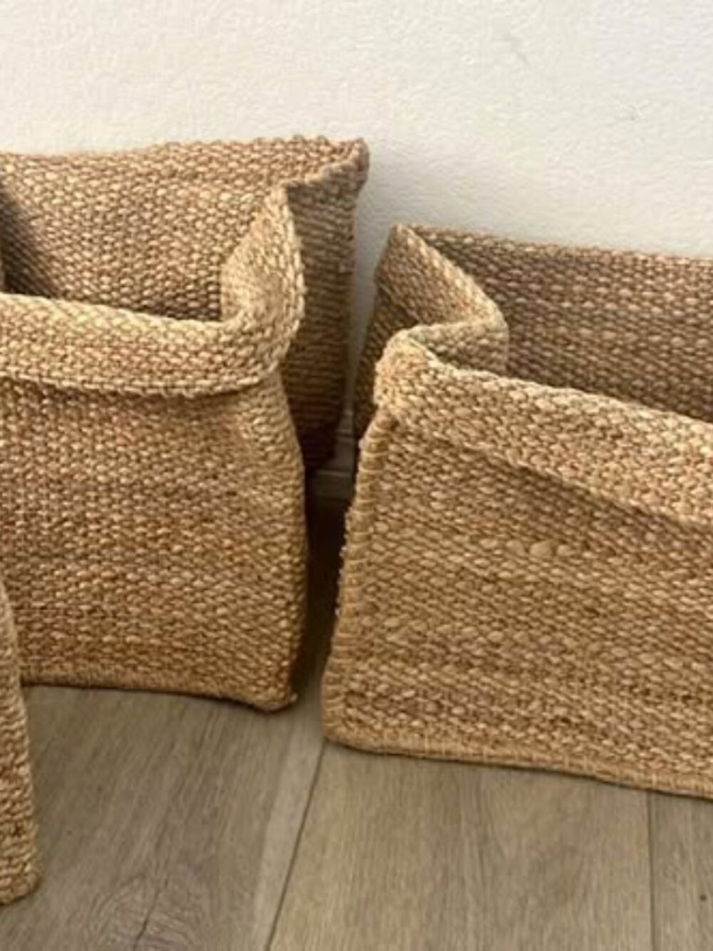 2 jute bins great for many uses